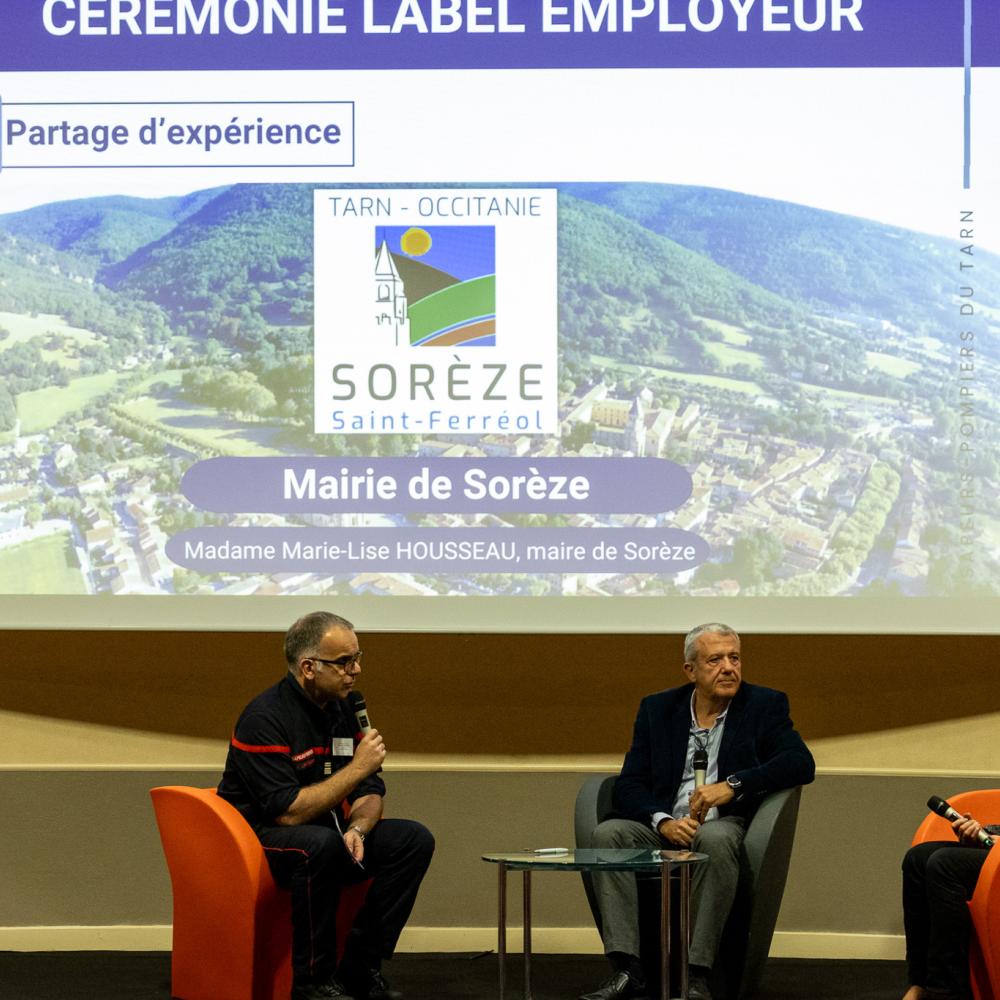 cérémonie en l'honneur des employeurs de SPV