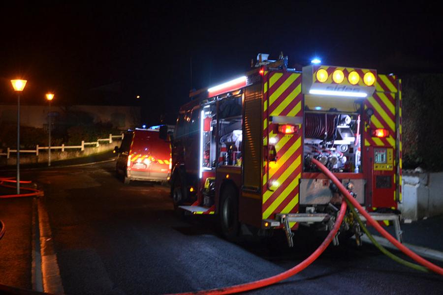 Feu de toiture sur la commune de Puygouzon