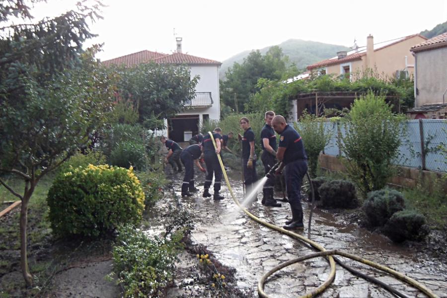 Renfort aux sapeurs-pompiers de l&#039;Hérault