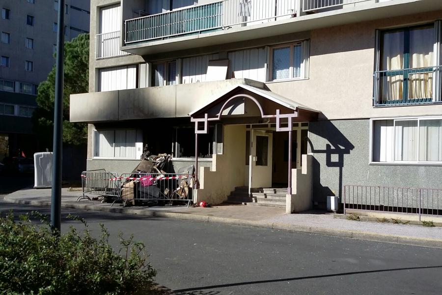 Feu d&#039;habitation collective et plan ORSEC NOVI sur la commune de Castres