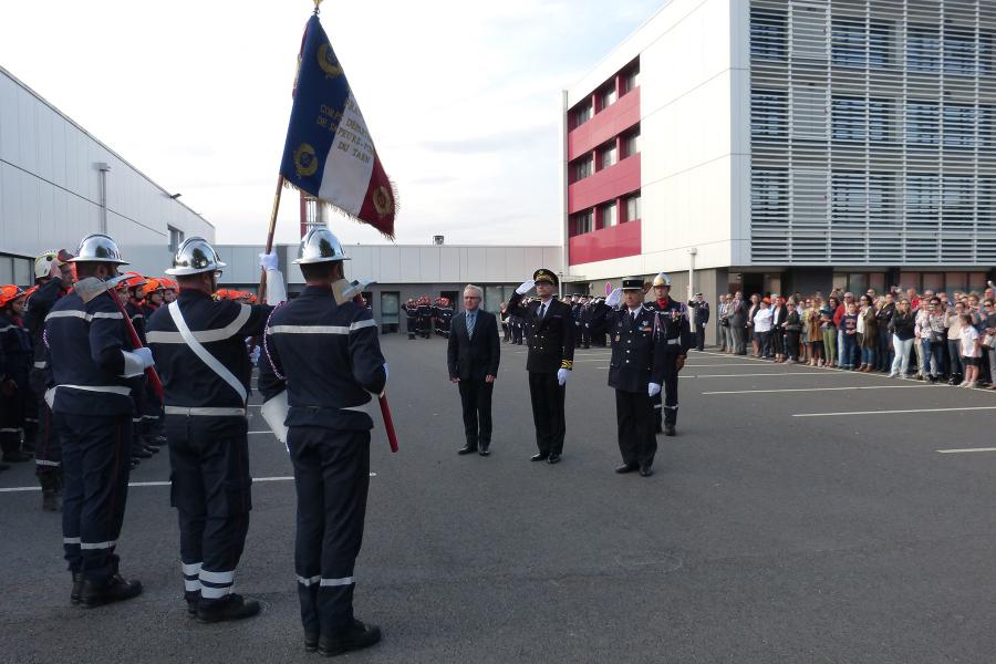 Cérémonie jeunes sapeurs-pompiers à l&#039;Etat-Major d&#039;Albi. 