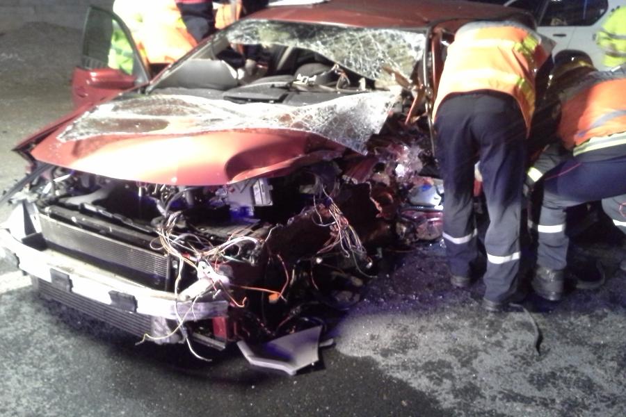 Collision entre une voiture et un platane à Dourgne