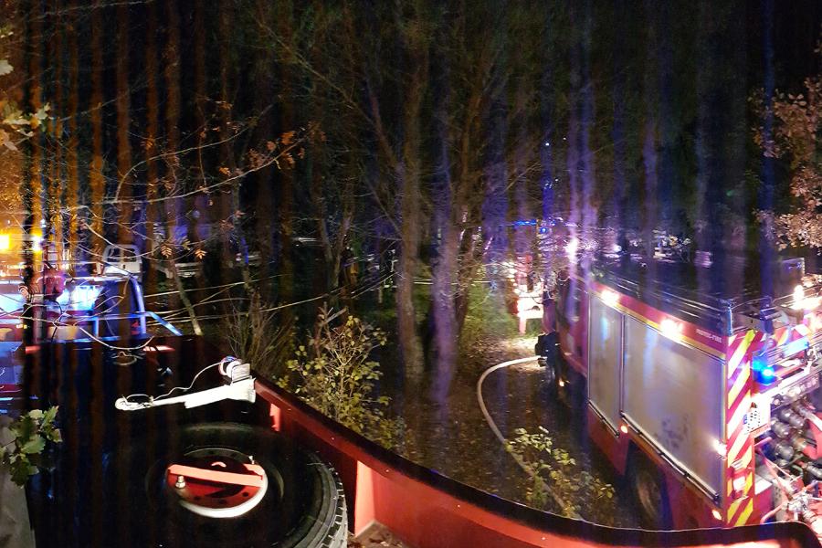Feu de toiture à Parisot 