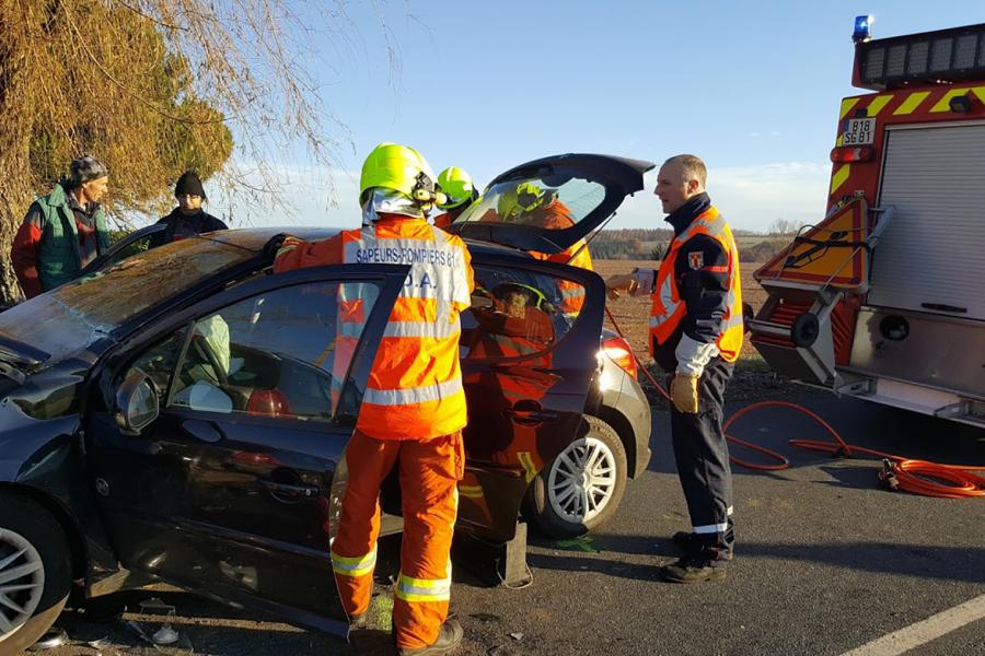 Accident de la route commune d&#039;Andouque