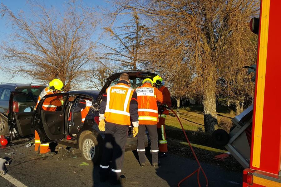 Accident de la route commune d&#039;Andouque