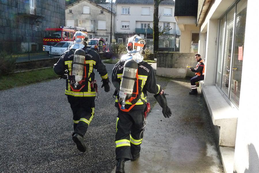 Le centre de secours de Lacaune-les-bains accueille une formation de chef d&#039;agrès une équipe