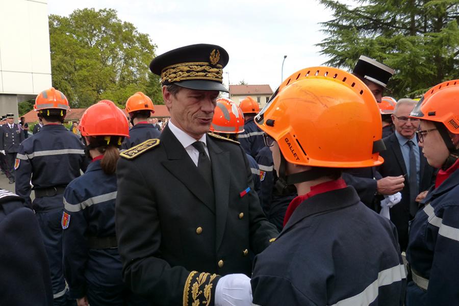 Cérémonie en l&#039;honneur des Jeunes sapeurs-pompiers 