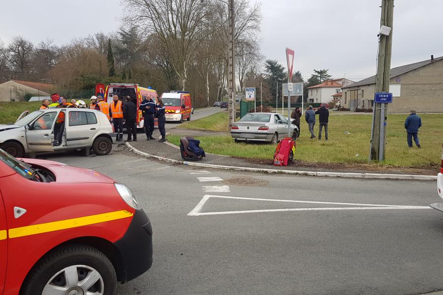Accident de la circulation sur la commune de Brens
