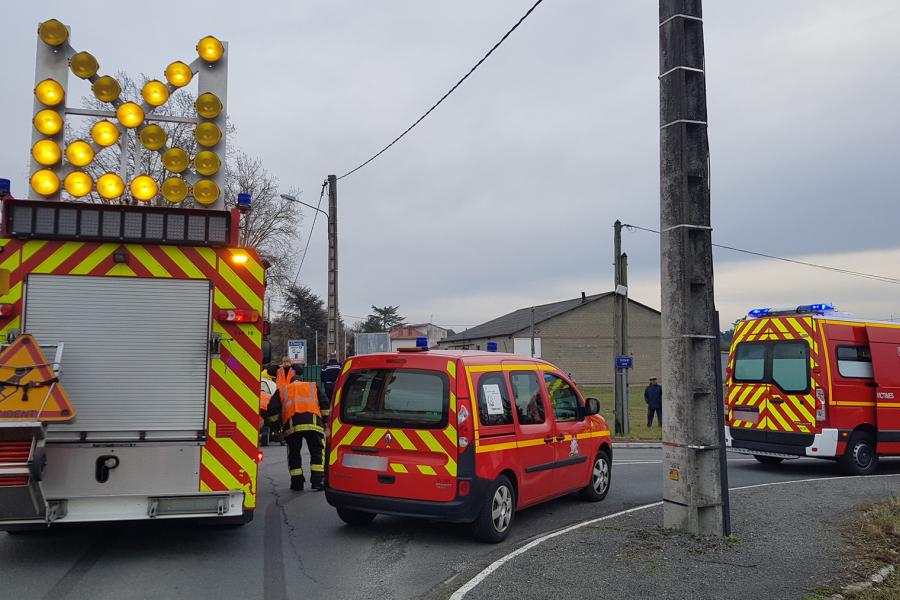 Accident de la circulation sur la commune de Brens