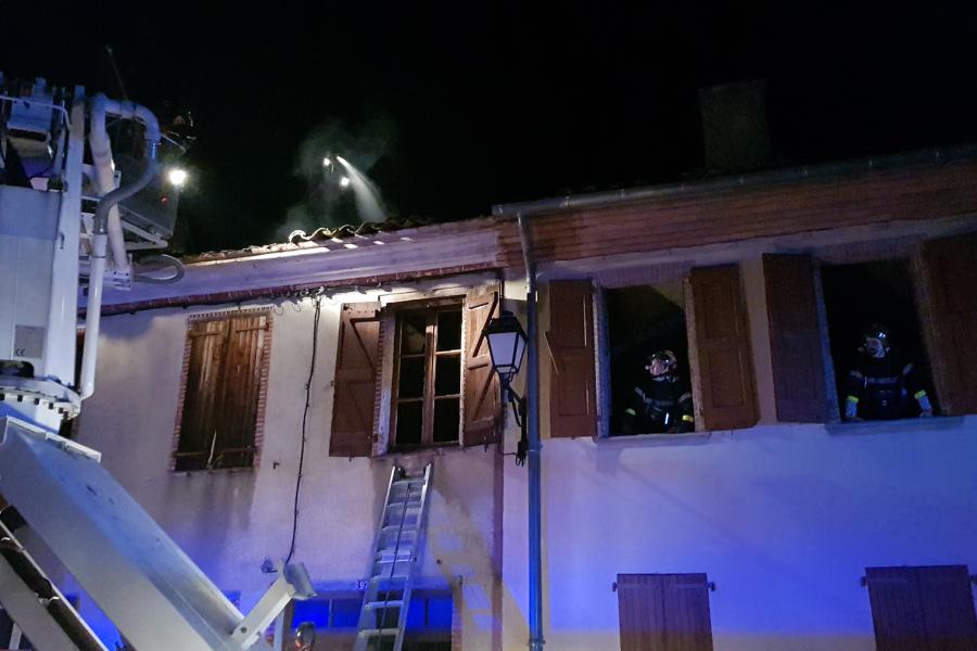 Feu d&#039;habitation sur la commune de Saint-Urcisse