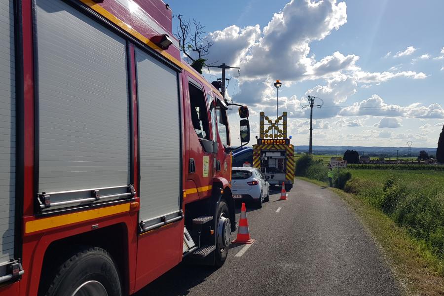 Accident de la circulation à Labastide-de-Lévis