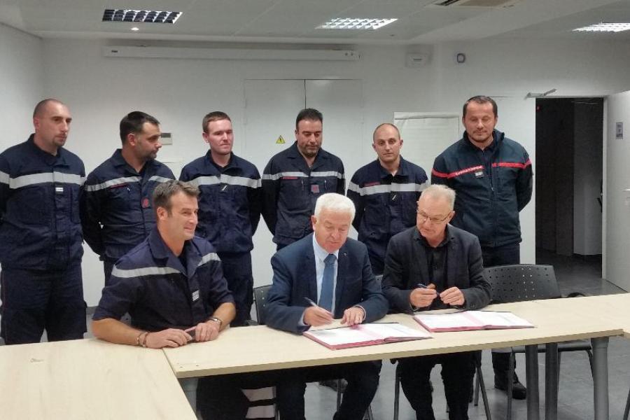 Signature de convention de disponibilité à Lacaune-les-bains