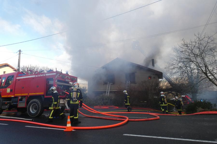 Violent incendie à Cordes-sur-Ciel