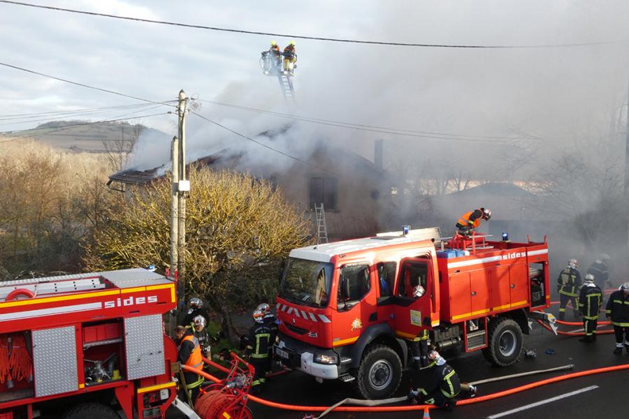 Violent incendie à Cordes-sur-Ciel