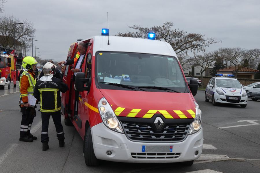 Intervention pour une bouteille de gaz enflammée dans une habitation sur la commune d&#039;Albi