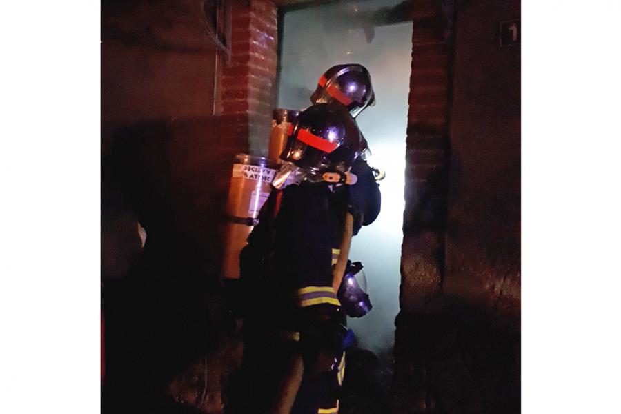 Feu d&#039;habitation sur la commune de Couffouleux