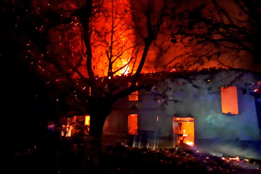Feu d&#039;habitation sur la commune de Couffouleux
