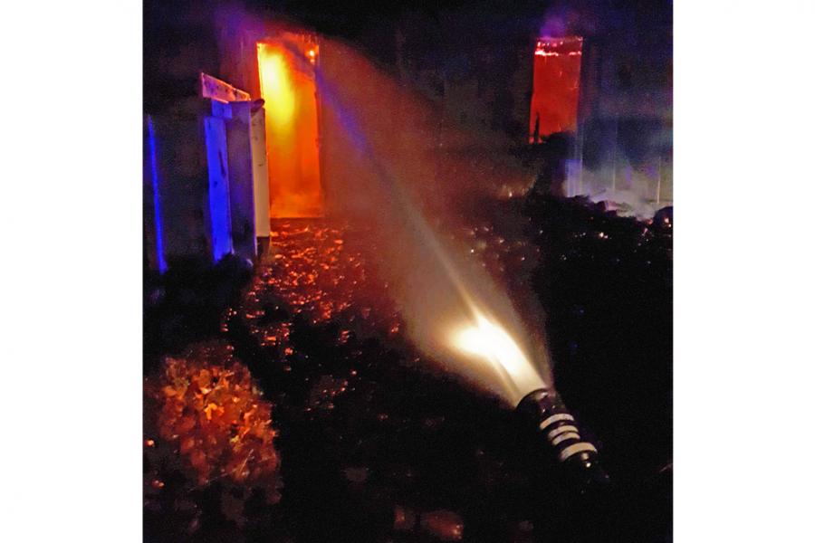 Feu d&#039;habitation sur la commune de Couffouleux