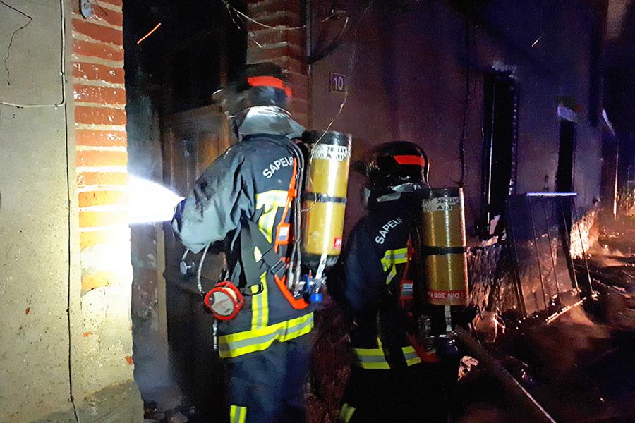 Feu d&#039;habitation sur la commune de Couffouleux