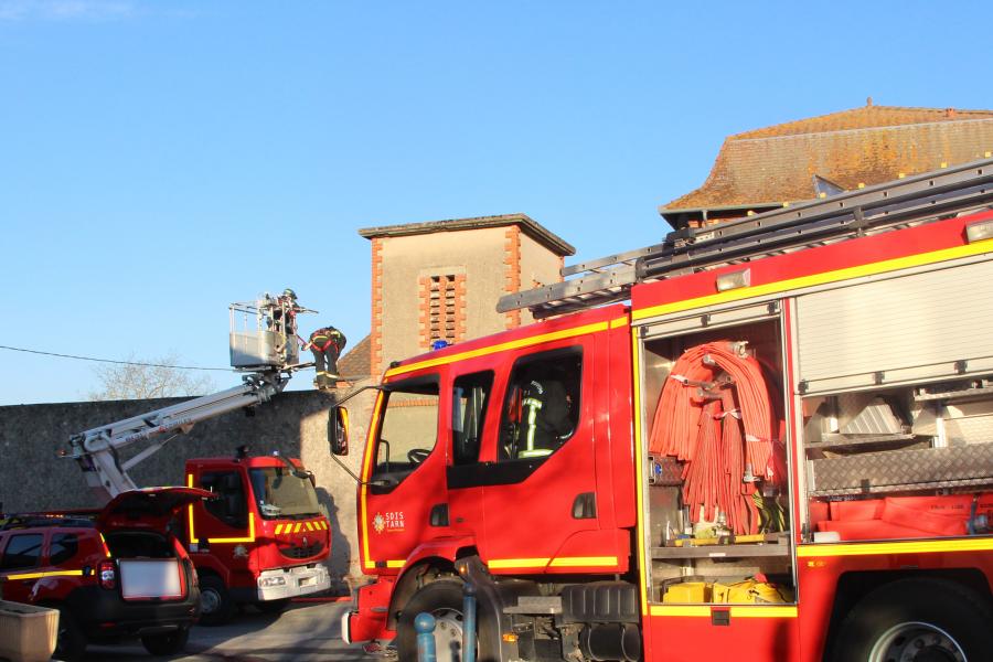 Feu d&#039;atelier à Saint-Paul-Cap-de-Joux