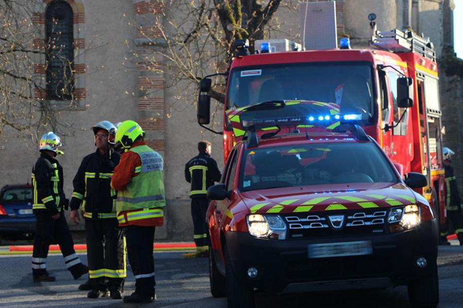 Feu d&#039;atelier à Saint-Paul-Cap-de-Joux