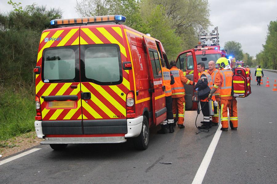 Accident de la route à Lombers