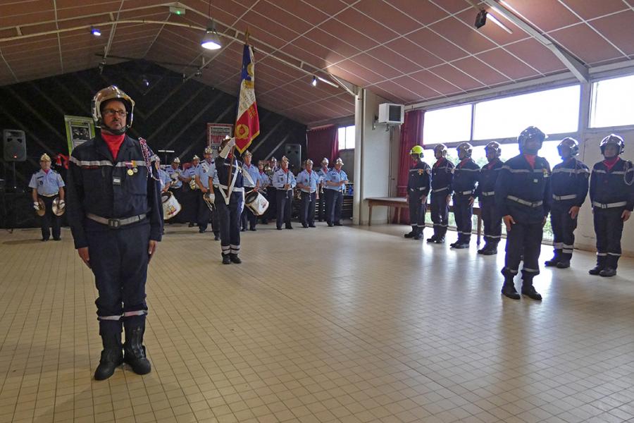 Passation de commandement au centre de secours de Vaour