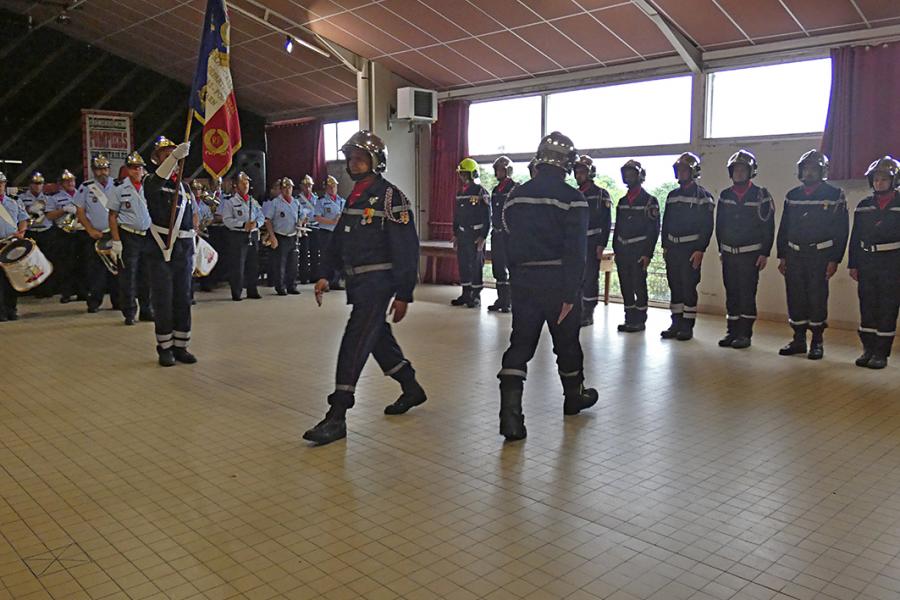 Passation de commandement au centre de secours de Vaour