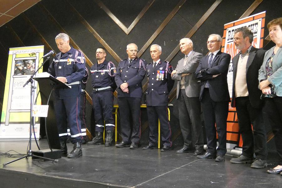 Passation de commandement au centre de secours de Vaour