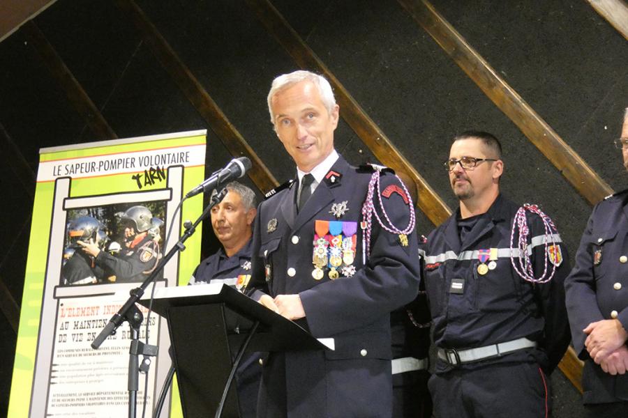 Passation de commandement au centre de secours de Vaour