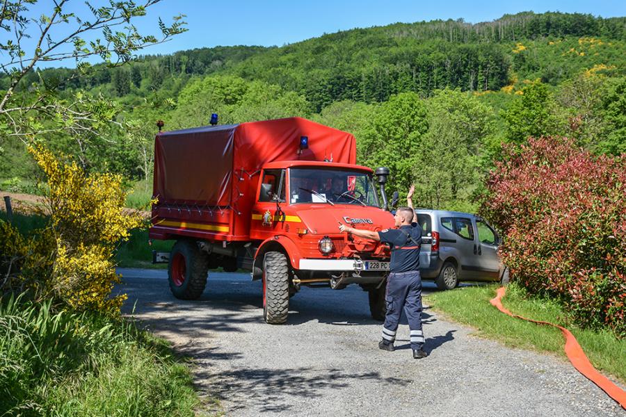 Un local agricole en feu sur la commune de Fontrieu