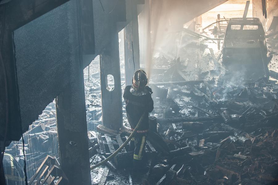 Un local agricole en feu sur la commune de Fontrieu