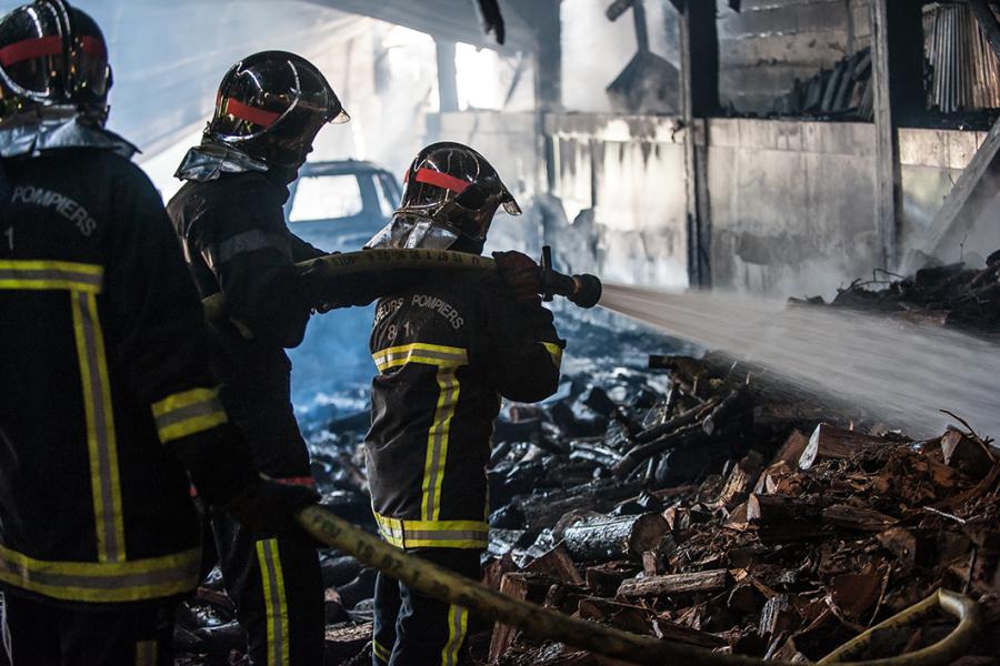 Un local agricole en feu sur la commune de Fontrieu
