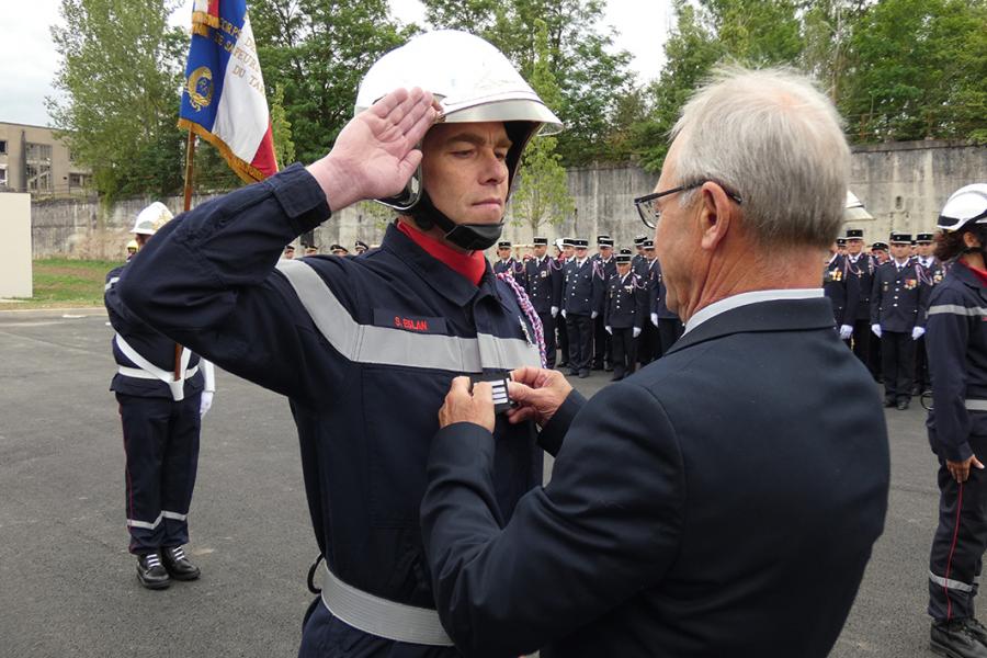 Cérémonie départementale de la Journée nationale des sapeurs-pompiers et inauguration du centre de secours de Carmaux