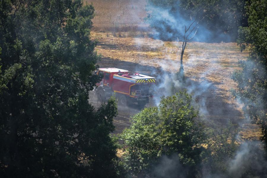 Plusieurs feux de chaumes dans le Tarn, 10 ha brûlés à Mirandol
