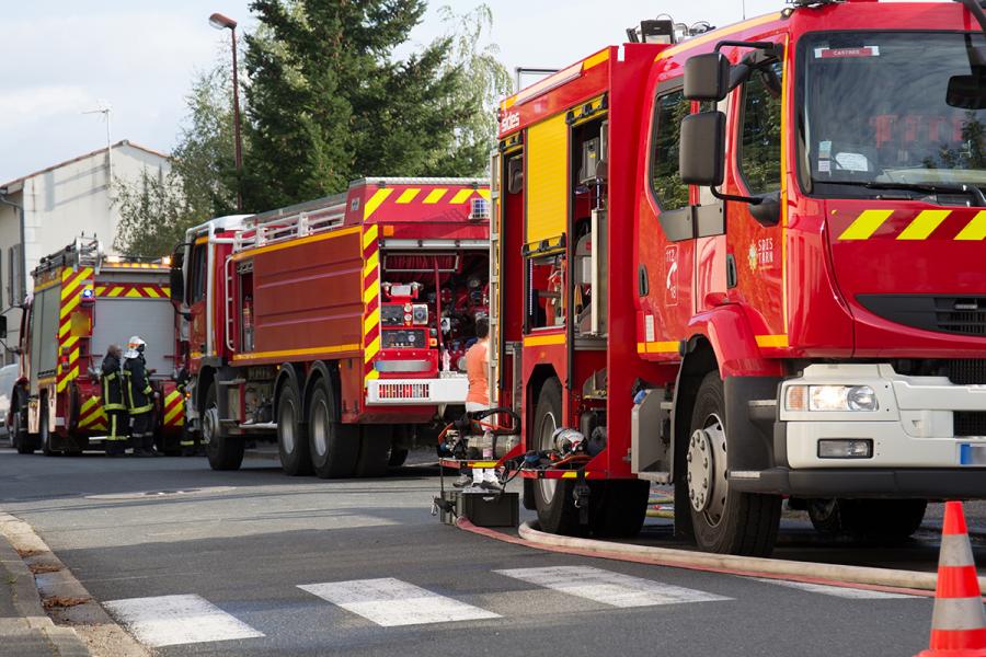 Feu d&#039;un garage sur la commune de Sémalens