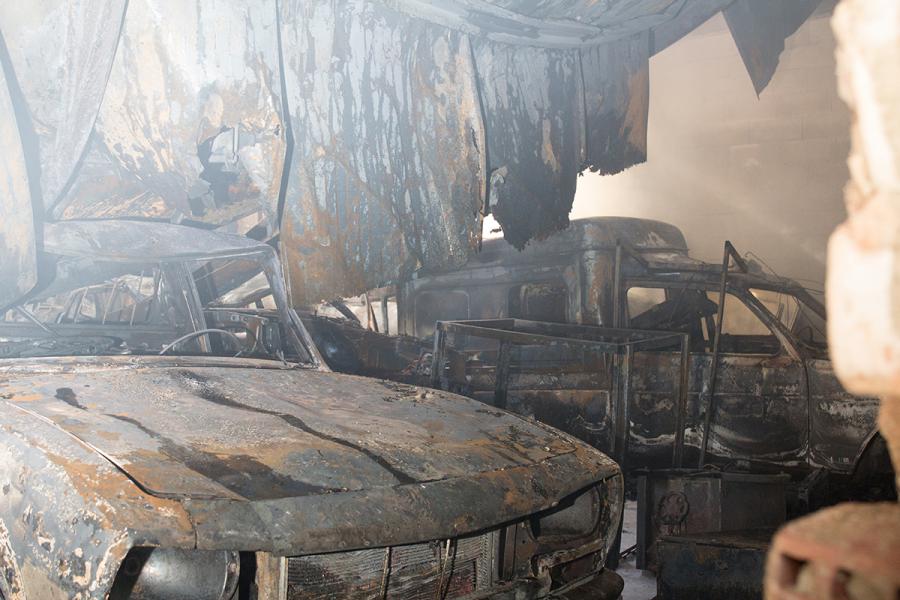 Feu d&#039;un garage sur la commune de Sémalens