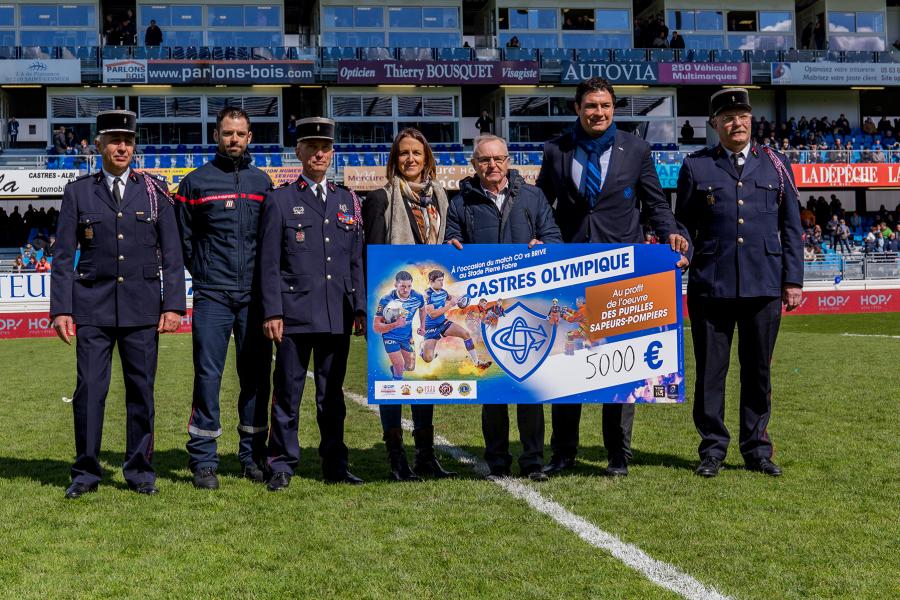 Rencontre entre le Castres Olympique et Brive au profit de l&#039;oeuvre des pupilles