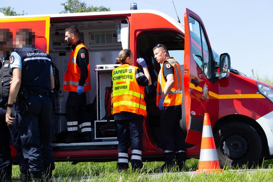 Accident de 2 véhicules à Lescout