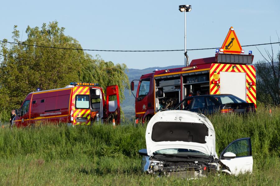 Accident de 3 véhicules à St Germain des Prés