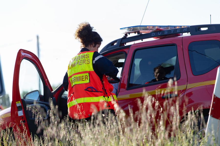 Accident de 3 véhicules à St Germain des Prés