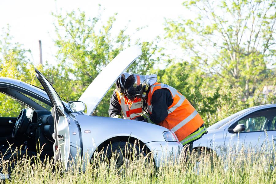 Accident de 3 véhicules à St Germain des Prés
