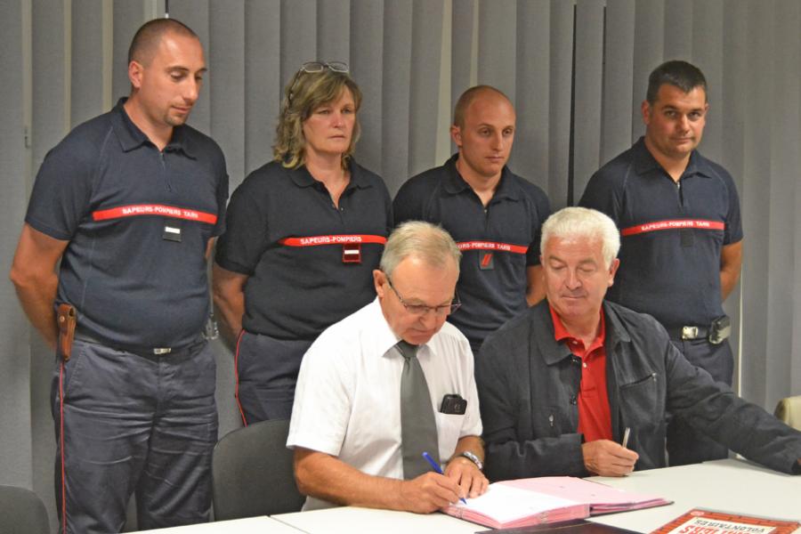 Signature de convention de disponibilité à Lacaune-les-Bains