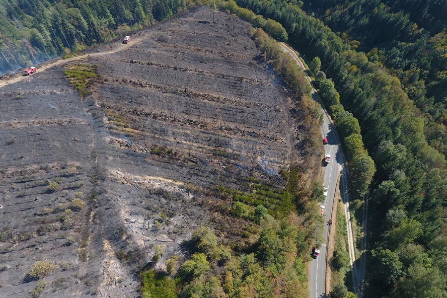 Octobre 2018 : Feux de forêts en série dans le Sud du Tarn