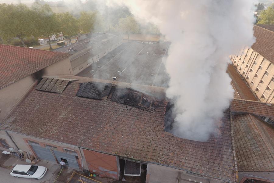 Feu de local industriel sur la commune de Graulhet