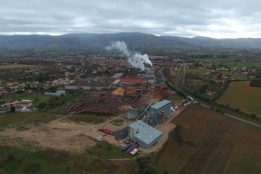 Feu de silo sur la commune de Labruguière