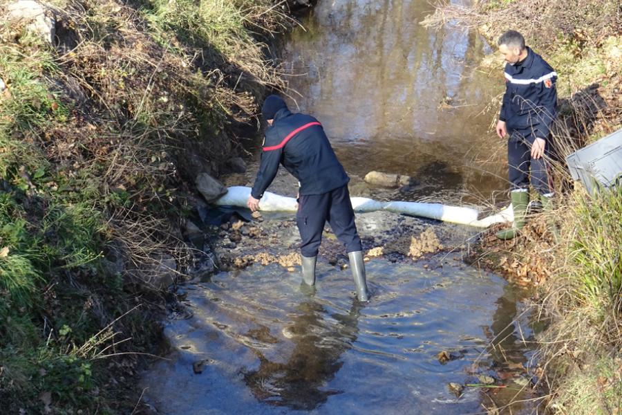 Pollution d&#039;un ruisseau albigeois