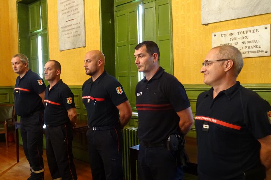 Signature de convention au centre de secours de Mazamet