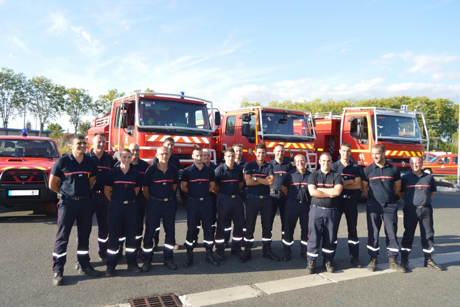 Renfort aux sapeurs-pompiers de la Gironde
