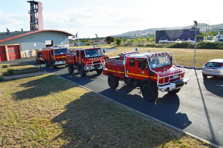 Renfort aux sapeurs-pompiers de la Gironde